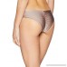 PilyQ Women's Tan Basic Ruched Bikini Bottom Teeny Swimsuit Sandstone B079NLQPWL